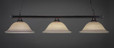 Square 3 Light Gray Pendant Light-803-BC-602 by Toltec Lighting
