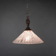 Elegante 1 Light White Pendant Light-82-DG-719 by Toltec Lighting