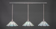 3 Light Black Pendant Light-48-BN-912 by Toltec Lighting
