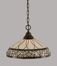 1 Light Multi Colored Pendant Light-10-BRZ-948 by Toltec Lighting