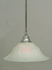 1 Light White Pendant Light-26-CH-53615 by Toltec Lighting