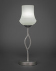 Revo Aged Silver Table Lamp-140-AS-681 by Toltec