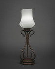 Swan Bronze Table Lamp-31-BRZ-681 by Toltec