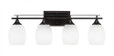 Uptowne Black Bathroom Vanity Light-134-DG-615 by Toltec Lighting