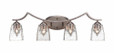 Zilo Gray Bathroom Vanity Light-554-GP-461 by Toltec Lighting