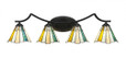 Zilo Black Bathroom Vanity Light-554-MB-9325 by Toltec Lighting