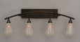 Bow Black Copper Bathroom Vanity Light-174-BC-721 by Toltec Lighting