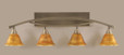 Bow Brushed Nickel Bathroom Vanity Light-174-BN-454 by Toltec Lighting