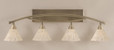 Bow Brushed Nickel Bathroom Vanity Light-174-BN-7195 by Toltec Lighting