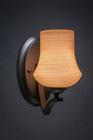 Zilo Matte Black Wall Sconce-551-MB-680 by Toltec Lighting