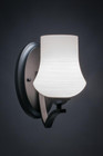 Zilo Matte Black Wall Sconce-551-MB-681 by Toltec Lighting