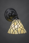 Matte Black Wall Sconce-40-MB-9115 by Toltec Lighting