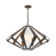 Chandeliers/Pendant Lights By Dimond Reflex 1 Light Pendant In Textured Gold Leaf And Mocha 1141-012
