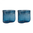 Home Decor By Dimond Fish Net Glass Vases In Navy - Set of 2 154-012/S2