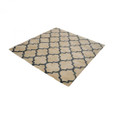 Home Decor By Dimond Wego Handwoven Printed Wool Rug In Natural And B 16x16