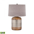 Lamps By Dimond German Silver Drum LED Table Lamp 8983-021-LED