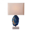 Lamps By Dimond Minoa 1 Light Table Lamp In Blue Agate And Marble 8989-033