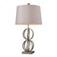 Lamps By Dimond Donora Table Lamp In Silver Leaf With Milano Off White Shade D1494