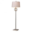 Lamps By Dimond Donora Floor Lamp In Silver Leaf With Milano Off White Shade D1495