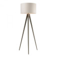Lamps By Dimond Salford Floor Lamp In Satin Nickel With Off White Linen Shade D2121