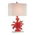 Lamps By Dimond Red Coral Table Lamp in Red D2493