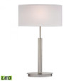 Lamps By Dimond Port Elizabeth LED Table Lamp in Satin Nickel D2549-LED