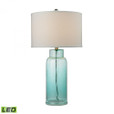 Lamps By Dimond Glass Bottle LED Table Lamp in Seafoam Green 16x30 D2622-LED