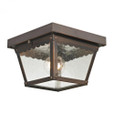 Outdoor Lights By Elk Cornerstone Springfield 2 Light Exterior Flush Mount In Haze 8x4.25 9102EF/70