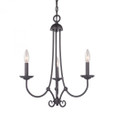 Chandeliers By Elk Cornerstone Williamsport 3 Light Chandelier In Oil Rubbed bronze 1503CH/10