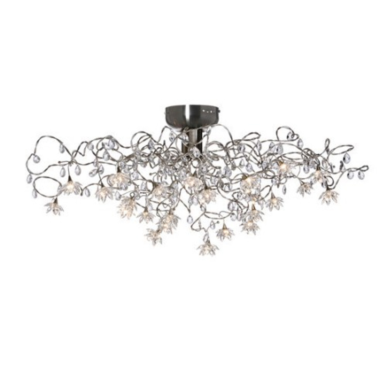 Harco Loor Jewel 24 Light stainless steel&glass LED Ceiling  Light-JEWELPL24-LED