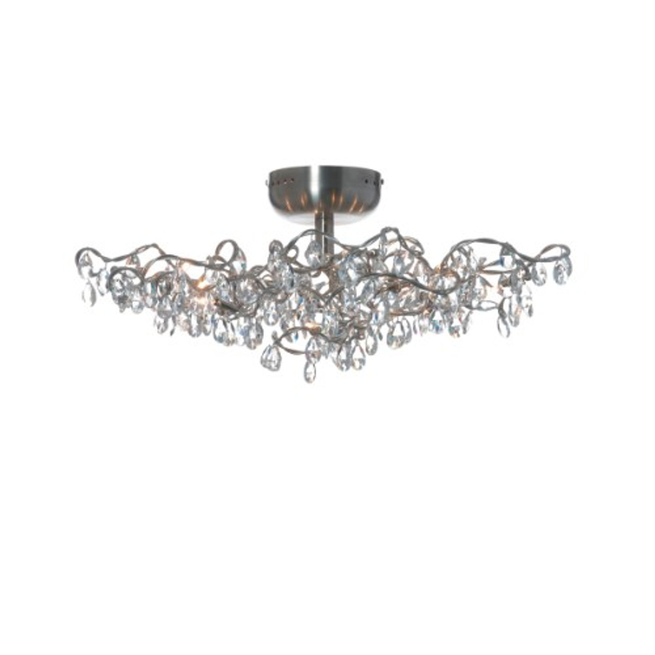 Harco Loor Tiara Transparent Flushmount Ceiling/Wall Light 12-TIARAPL/WL12T