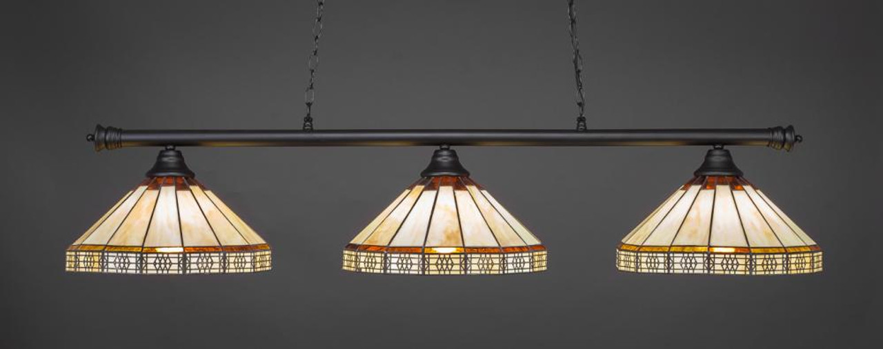 oxford 2 light linear pendant