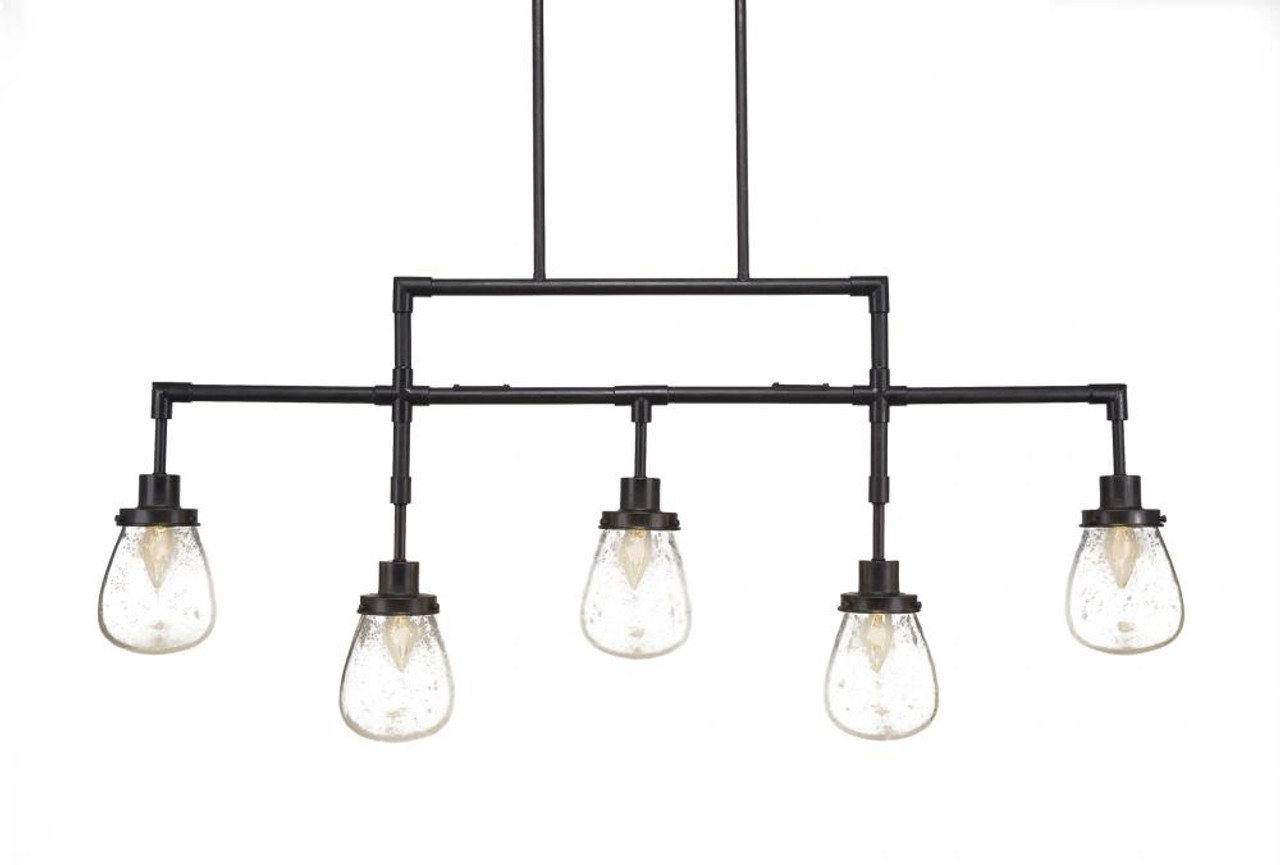 Clear Bubble Glass Pendant Light meridian 5 light black pendant light 1235 dg 471 by toltec lighting