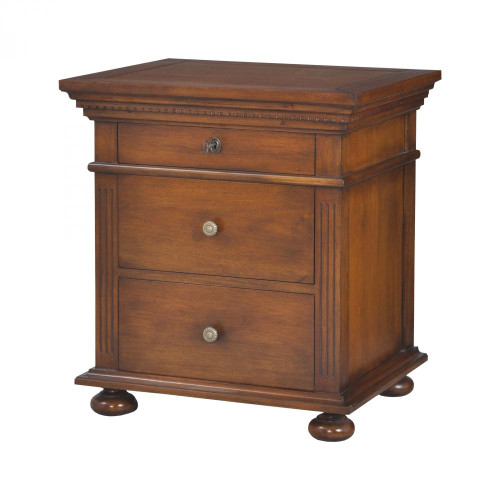 Brands/Guild Masters By Guild Masters 3 Drawer Nightstand In Woodlands Stain 7011-251
