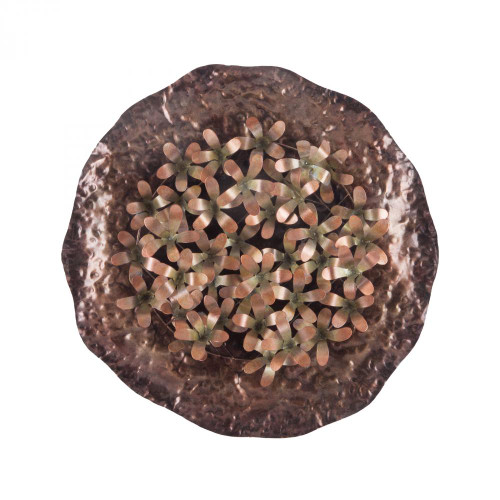 Home Decor By Sterling Industries Bronze Poppy Bunch Wall Plate 7159-021