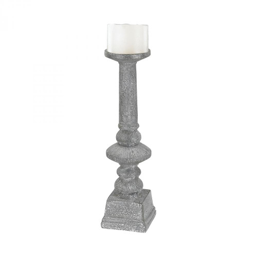 Home Decor By Sterling Industries Floor Standing Grey Washed Candle Holder - Large 9166-021