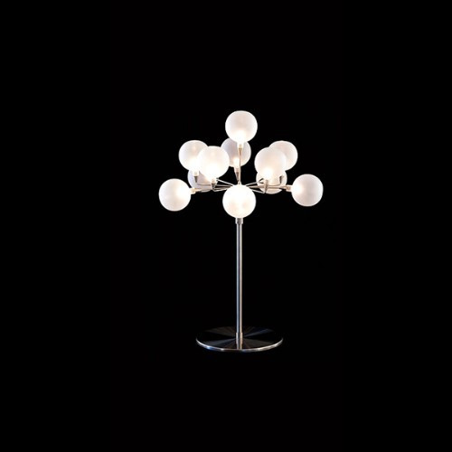 Lamps By Harco Loor Cluster White Table Lamp 11 LED