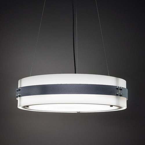 Chandeliers/Pendant Lights By Ultralights Invicta Modern LED Drum Shade 30 Watt Pendant 16355-30