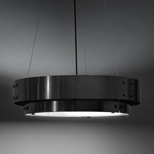 Chandeliers/Pendant Lights By Ultralights Invicta Modern LED Drum Shade 30 Watt Pendant 16356-24