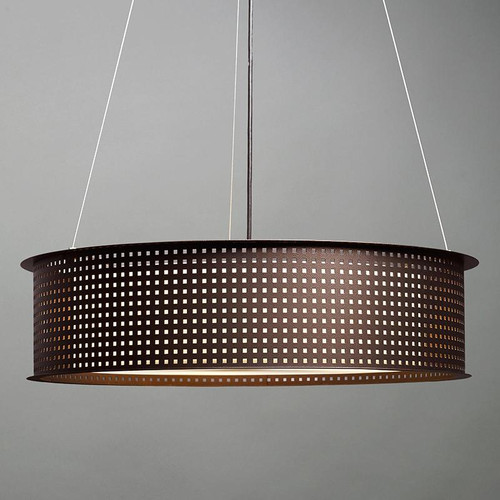 Chandeliers/Pendant Lights By Ultralights Clarus Modern LED Drum Shade Pendant Light 14308-SQ