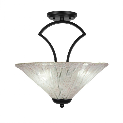 3 Light Clear Semi-Flushmount Ceiling Light-565-MB-719 by Toltec Lighting