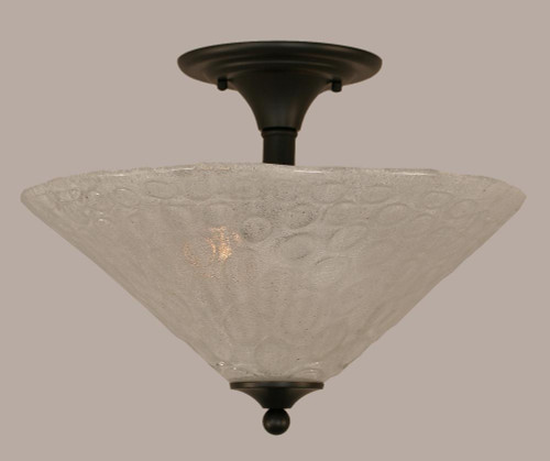 2 Light White Semi-Flushmount Ceiling Light-121-MB-411 by Toltec Lighting