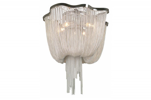 Ceiling Lights By Avenue Lighting MULLHOLAND DR. DRAPED CHROME CHAIN FLUSH MOUNT HF1403-CH