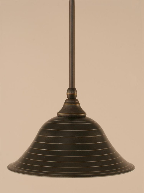 1 Light Rust Mini-Pendant Light-23-DG-432 by Toltec Lighting