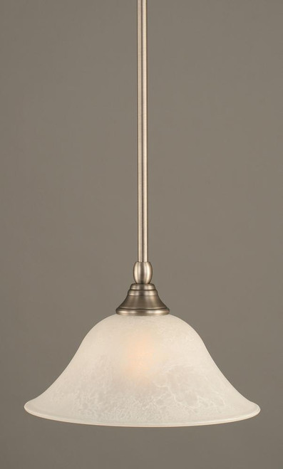 1 Light White Mini-Pendant Light-23-BN-515 by Toltec Lighting
