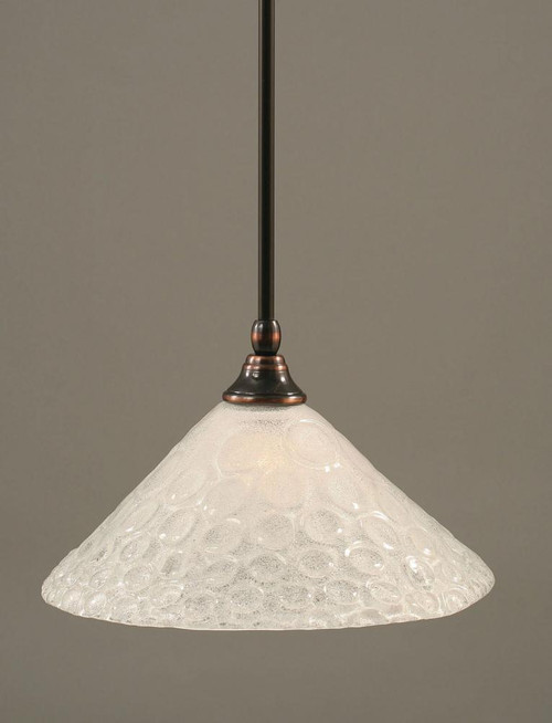 1 Light White Mini-Pendant Light-23-BC-441 by Toltec Lighting