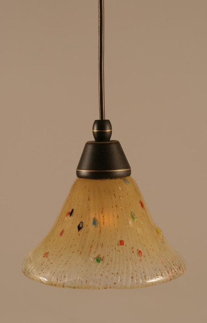 1 Light Amber Mini-Pendant Light-22-DG-750 by Toltec Lighting