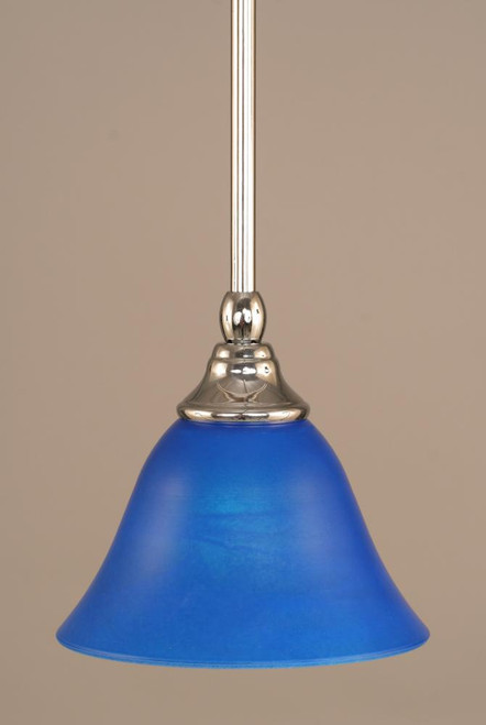 1 Light Blue Mini-Pendant Light-23-CH-4155 by Toltec Lighting