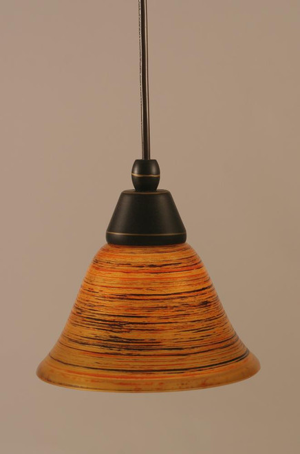 1 Light Rust Mini-Pendant Light-22-DG-454 by Toltec Lighting