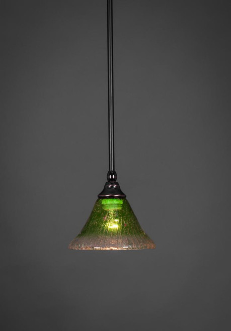 1 Light Green Mini-Pendant Light-23-BC-753 by Toltec Lighting